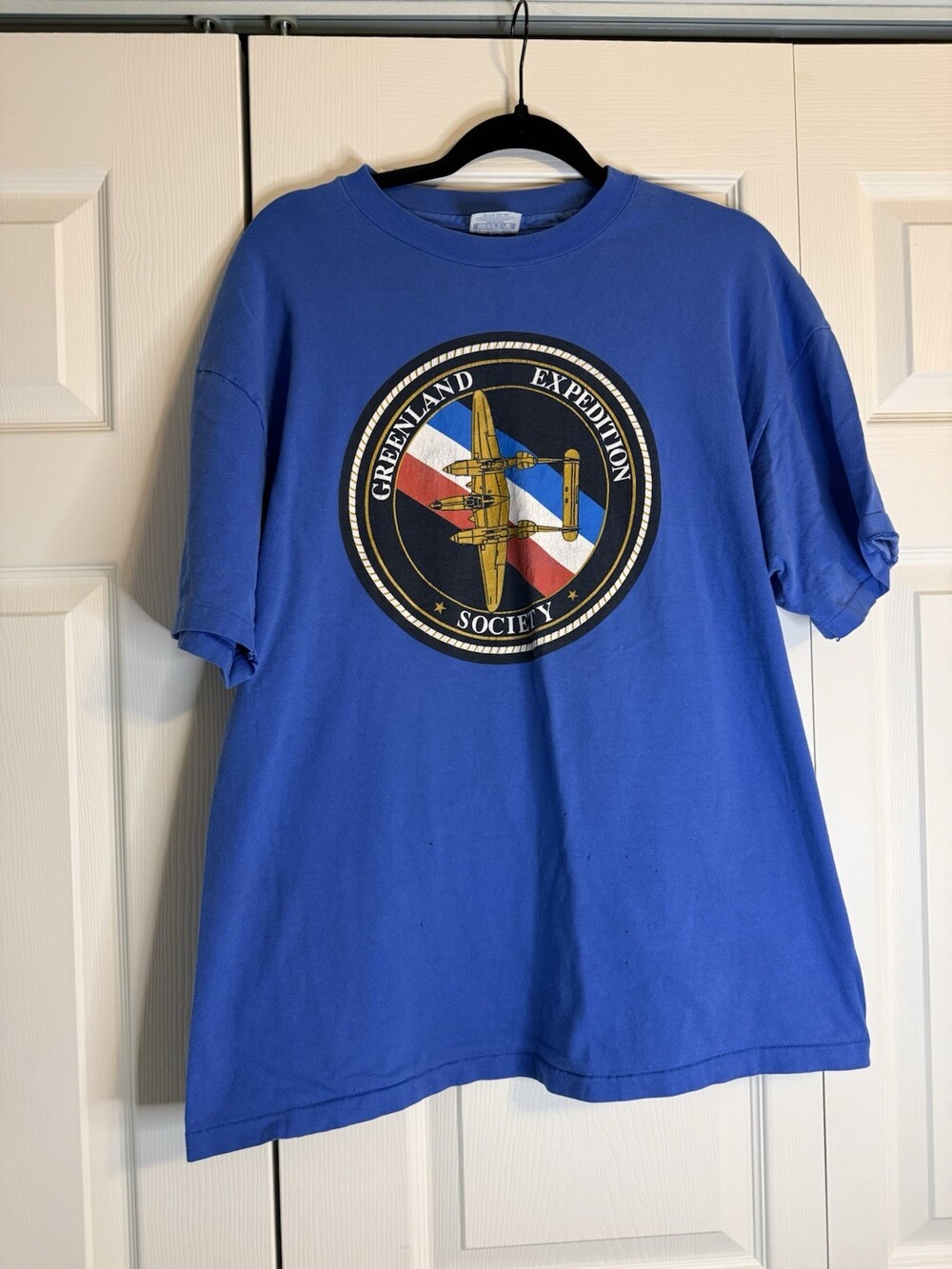 Vintage Greenland Expedition Society Hanes Beefy-T XXL Single Stitch Graphic Tee